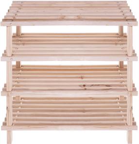 Batų dėžė Kesper, smėlio ruda, 52 cm x 26 cm x 54 cm