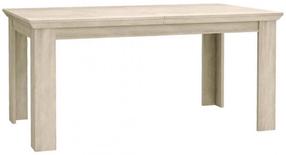 Valgomojo stalas išskleidžiamas Forte Kashmir, balta/pušies, 160 - 206.8 cm x 90 cm x 75.5 cm