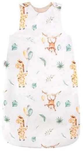 Plonas miegmaišis kūdikiui Bocioland Giraffe, rudas/baltas/žalias, 90 cm x 50 cm