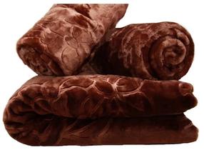 Sofos ir fotelio užtiesalų rinkinys KTF-23, ruda, 160 cm x 210 cm