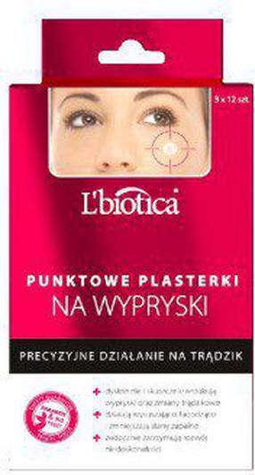 Veido priežiūros priemonė Lbiotica Spot patches for pimples Precise action on acne