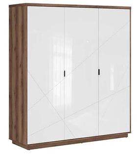 Spinta Forn, ąžuolo/balta, 56.5 cm x 180 cm x 200.5 cm