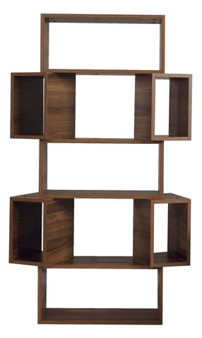 Pastatoma lentyna Kalune Design Box 801CMY3602, riešuto, 84 cm x 30 cm x 160 cm