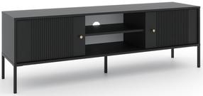 Televizoriaus spintelė Iseo IS01, juodas, 39 cm x 154.5 cm x 50.5 cm