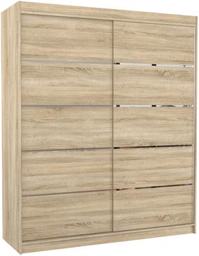 Spinta ADRK Spectra, sonoma ąžuolo, 180 cm x 58 cm x 200 cm