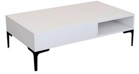 Kavos staliukas Kalune Design Istanbul, baltas, 105 cm x 60 cm x 32.6 cm