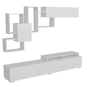 Svetainės baldų komplektas Kalune Design Amor, vidaus, baltas