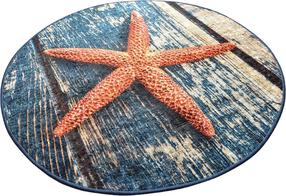 Vonios grindų kilimėlis Foutastic Stella 359CHL4289, įvairių spalvų, 120 cm x 120 cm, Ø 120 cm