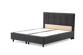 Lova pusantros vietos Kalune Design Vitalia, 140 x 200 cm, antracito, be čiužinio, su grotelėmis
