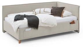 Lova viengulė Fun, 90 x 200 cm, smėlio, be čiužinio, su grotelėmis