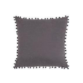 Dekoratyvinė pagalvėlė Domoletti Ponpon, pilka, 45 cm x 45 cm