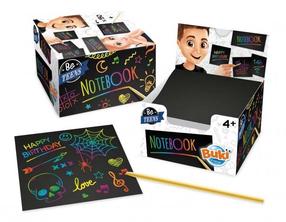 Raižymo rinkinys Buki Scratch Notebook, įvairių spalvų