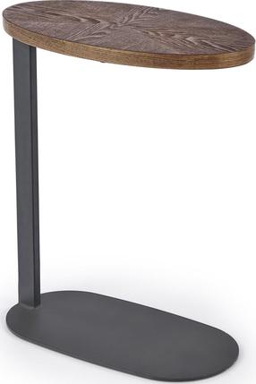 Kavos staliukas Delphi, juoda/riešuto, 48 cm x 26 cm x 58 cm