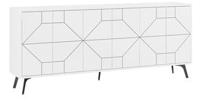 Komoda Kalune Design Dune 855DTE4236, balta, 35 cm x 184 cm x 77.4 cm