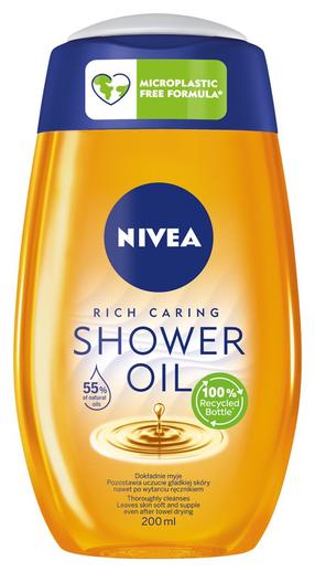 Kūno prausimosi želė Nivea Rich Caring, 200 ml