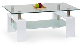 Žurnalinis staliukas Diana H, baltas, 110 cm x 60 cm x 55 cm