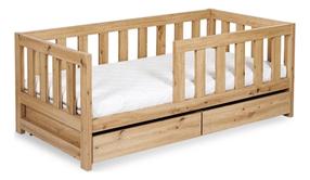 Patalynės dėžė Klups LitlleSky Amelia Dap, ąžuolo, 160 x 80 cm