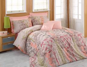 Patalynės užvalkalų komplektas Mijolnir Urla 143EPJ1183, raudona/rausva/smėlio, 160 x 220 cm