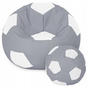 Sėdmaišių rinkinys Ball XXXXL, baltas/pilkas