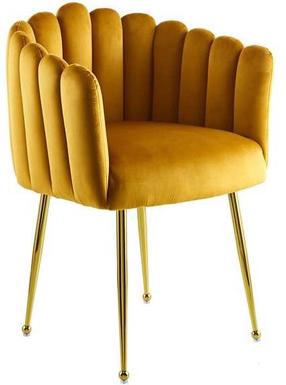 Valgomojo kėdė Kayoom Mucha 100, blizgi, geltona, 57 cm x 56 cm x 85 cm