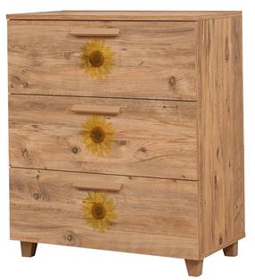 Komoda Kalune Design Leva Gravis Seed, ruda, 43 cm x 80 cm x 95 cm