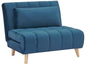 Krėslas Billy Velvet BILLYVN, mėlynas, 94 cm x 103 cm x 82 cm