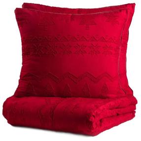 Kalėdinis patalynės užvalkalų komplektas Homla Mariah 700071, raudonas, 200 x 220 cm