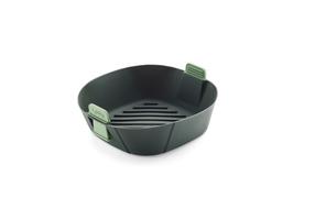 Silikoninis įdėklas karšto oro gruzdintuvei Lékué, tamsiai žalia, 22 cm x 22 cm