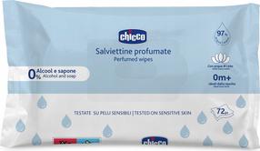 Drėgnos servetėlės kūdikiams, odos valymui, vaikams Chicco, 72 vnt.