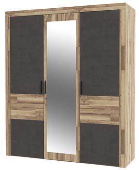 Spinta Forte Ricciano RCQS932-C692, medžio/tamsiai pilka, 54.2 cm x 180.8 cm x 211.6 cm, su veidrodžiu