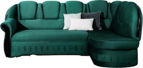 Kampinė sofa Lord Nube 35, tamsiai žalia, dešininė, 180 x 243 cm x 105 cm