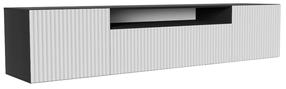 Televizoriaus spintelė ADRK Noemi, baltas/juodas, 200 cm x 41 cm x 50 cm