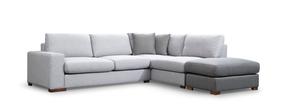 Kampinė sofa Hanah Home Loop, pilka, 266 x 95 cm x 85 cm