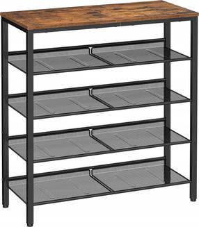 Batų lentyna Leobert LBS038B01, ruda/juoda, 75 cm x 28 cm x 93 cm