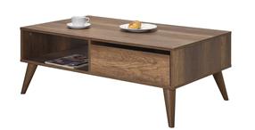 Kavos staliukas Kalune Design SHP-655-OO-1, rudas, 65 cm x 110 cm x 42 cm