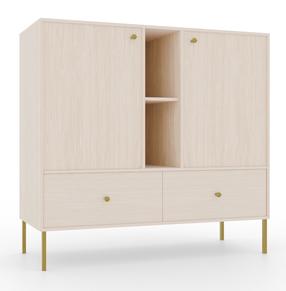 Komoda ADRK Tili, rusva, 40.8 cm x 100.2 cm x 80 cm