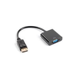 Adapteris Lanberg DisplayPort to USB Displayport 1.1 male, VGA female, 0.2 m, juoda