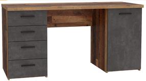 Rašomasis stalas Forte Deine Tante Emma MT926-C943, pilka/tamsiai ruda