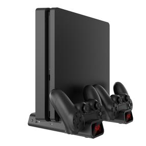 Įkrovimo stotelė White Shark PS4-19076 Cutman Cooling pad + 2 Charging Dock, juoda