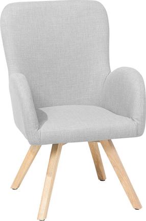 Krėslas Beliani Bjarn, pilka, 55 cm x 60 cm x 90 cm