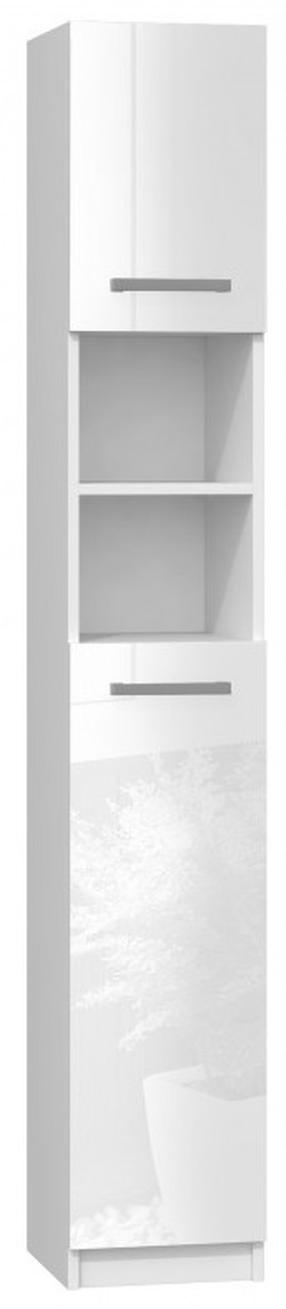 Laisvai pastatoma vonios spinta Marbela, balta, 30 cm x 32 cm x 183 cm