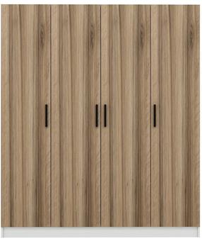 Prieškambario spinta Kalune Design Noah 8222, riešuto, 35 cm x 180 cm x 210 cm