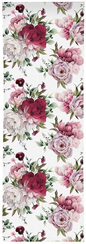 Naktinė užuolaida ZPMB-62, balta/bordo/rožinė, 75 cm x 250 cm