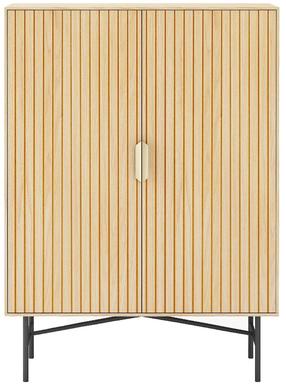 Pastatoma spinta Home4you Bassel 20135, smėlio, 80 cm x 40 cm x 110 cm