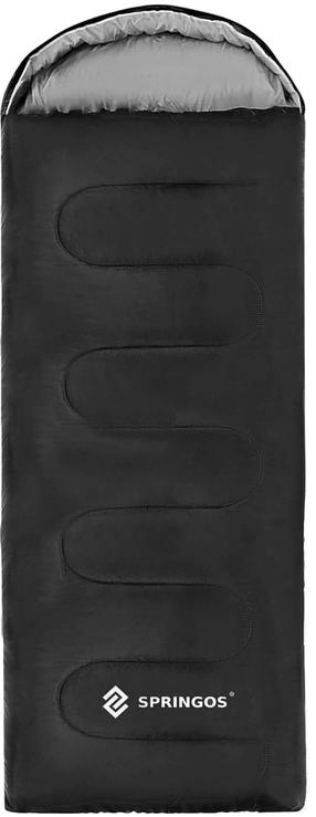 Miegmaišis Springos 2in1 Sleeping Bag, juodas/pilkas, 180 cm