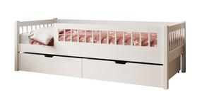 Vaikiška lova viengulė ADRK Flora, balta, 90 x 200 cm, su patalynės dėže, be čiužinio