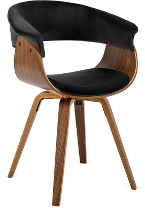 Valgomojo kėdė Ohio 2, matinė, ruda/juoda, 52 cm x 63 cm x 82 cm