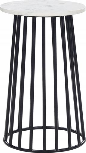 Kavos staliukas Beliani Taree, baltas/juodas, 36 cm x 36 cm x 58 cm