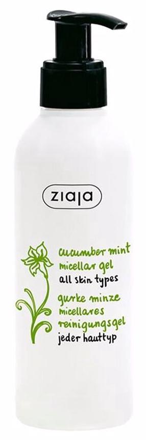 Veido prausiklis Ziaja Cucumber Mint Micellar Gel, 200 ml