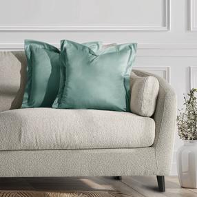 Pagalvės užvalkalas Restilo Velvet, žalia, 45 cm x 45 cm, 2 vnt.